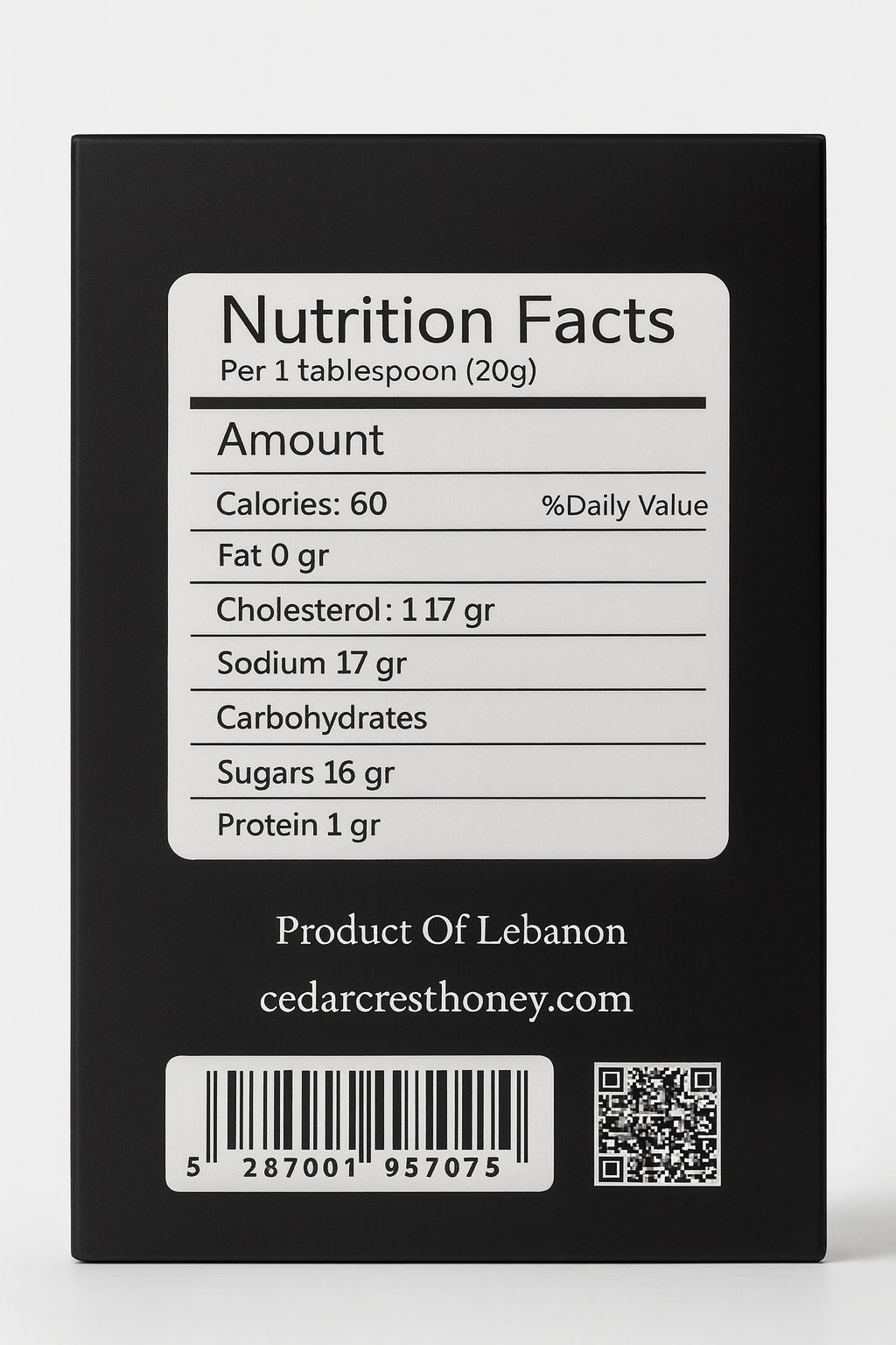 Cedar Crest Health Wild Mountain Oak Honey