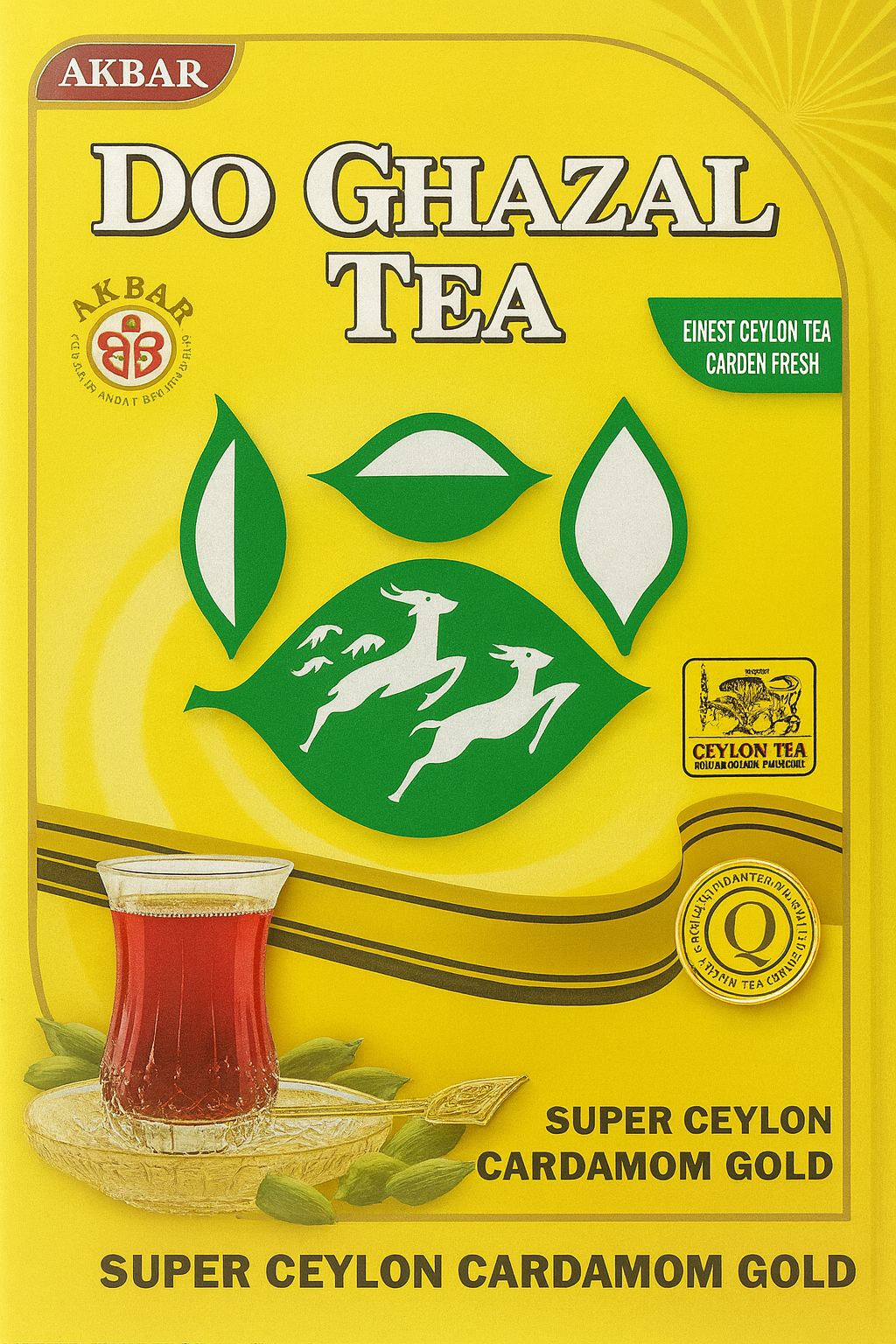 Do Ghazal Super Ceylon Cardamom Gold Tea – 500g