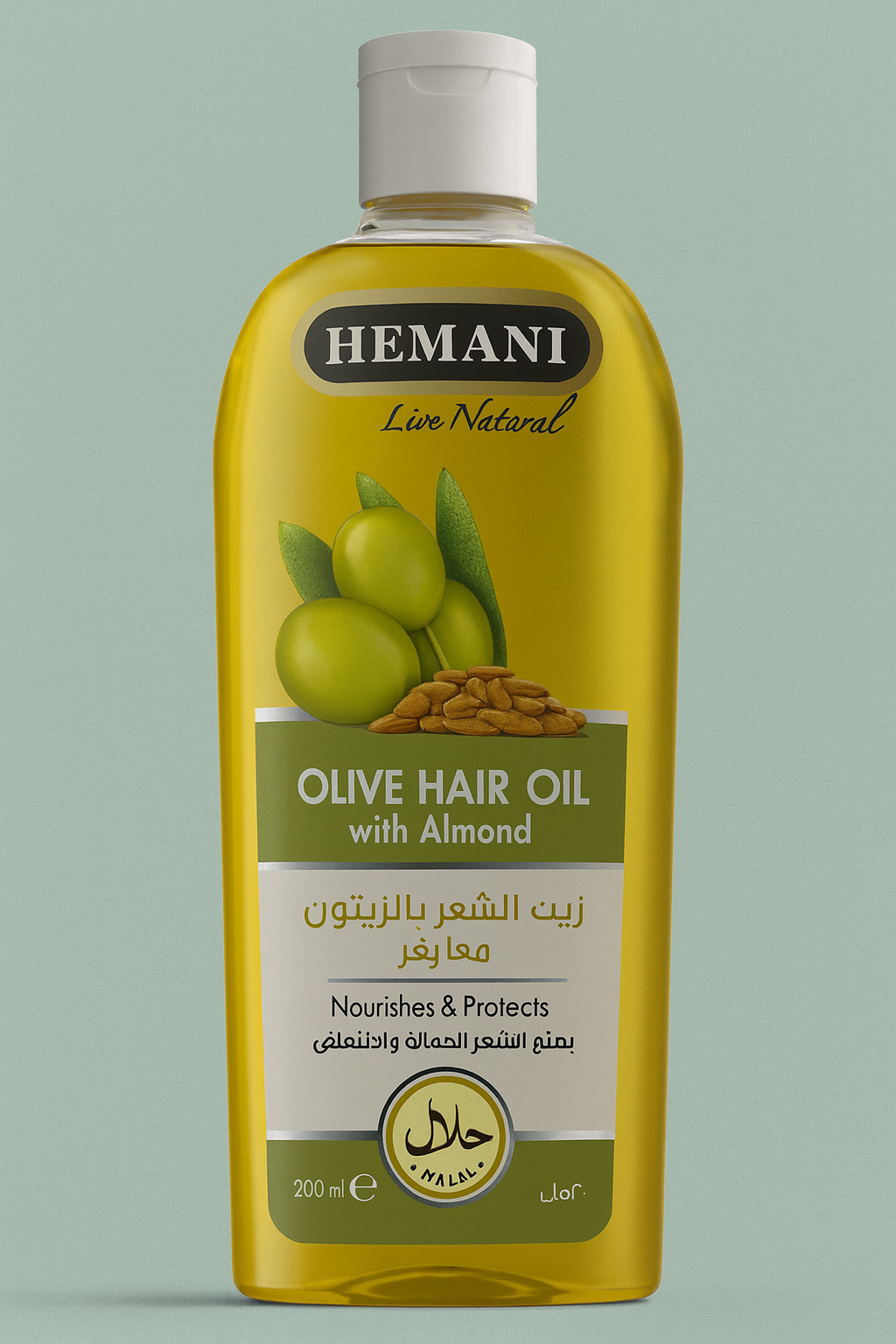 Hemani Olive Hair Oil with Almond – 200ml