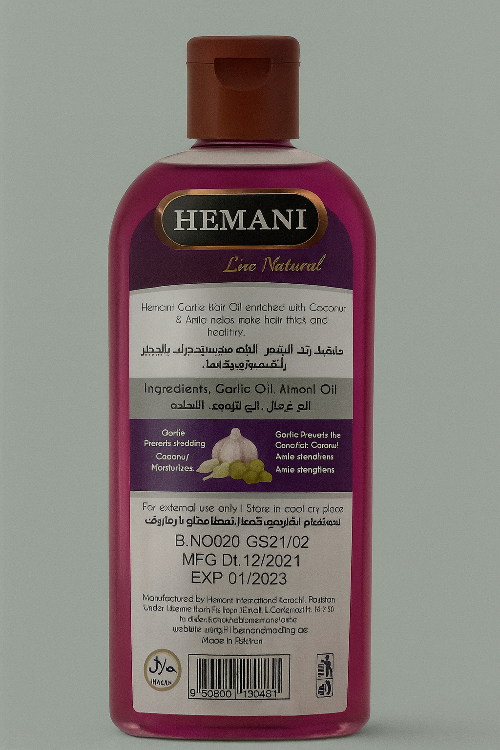 Hemani Garlic Hair Oil with Coconut & Amla – 200ml